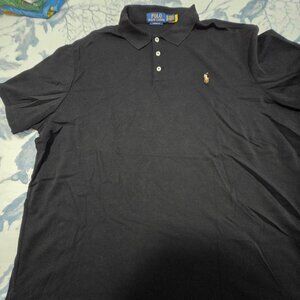Polo Ralph Lauren Short Sleeve Polo Shirt - Black - Mens Size XL - Free Shipping
